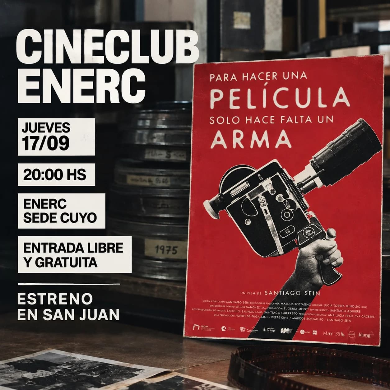Cine Club Enerc: "Para Hacer una Pelicula Solo Hace Falta un Arma" — Cine