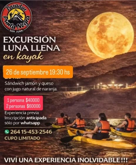 Excursion Luna Llena En Kayak