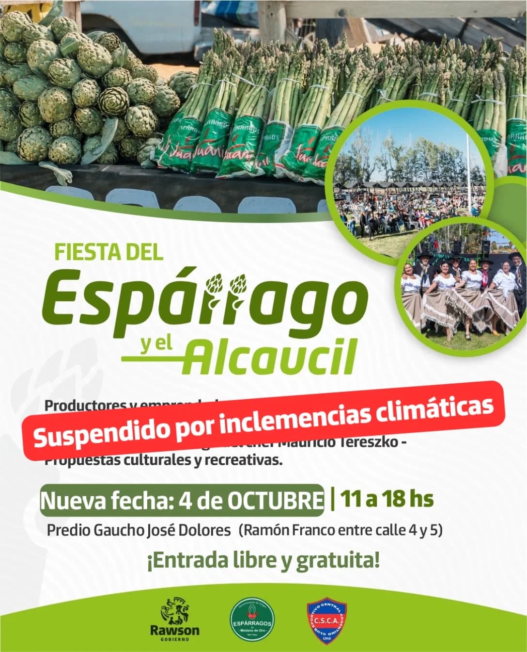 Suspendido > Fiesta del Esparrago y el Alcaucil