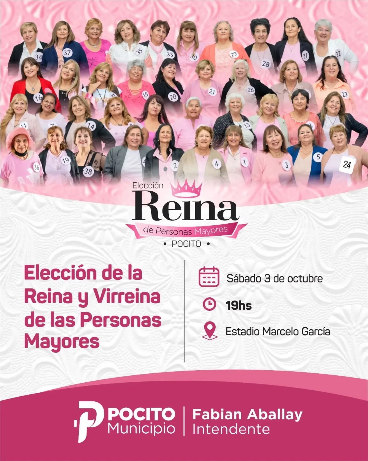 Eleccion de la Reina y Virreina de las Personas Mayores