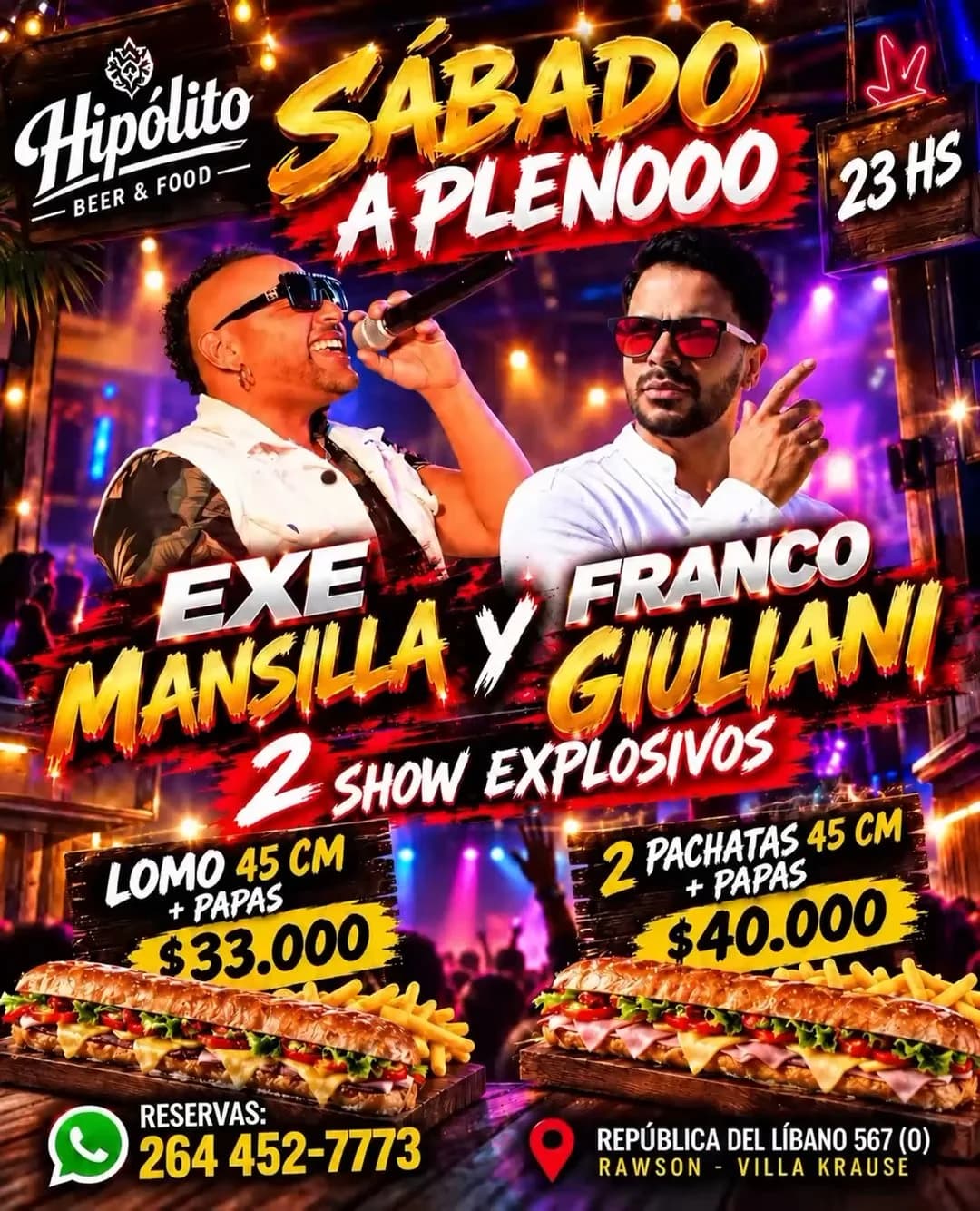 Exe Mansilla y Franco Giuliani