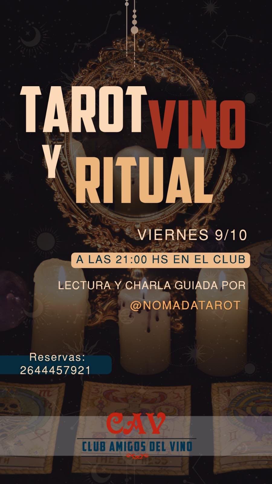 Tarot, Vino y Ritual