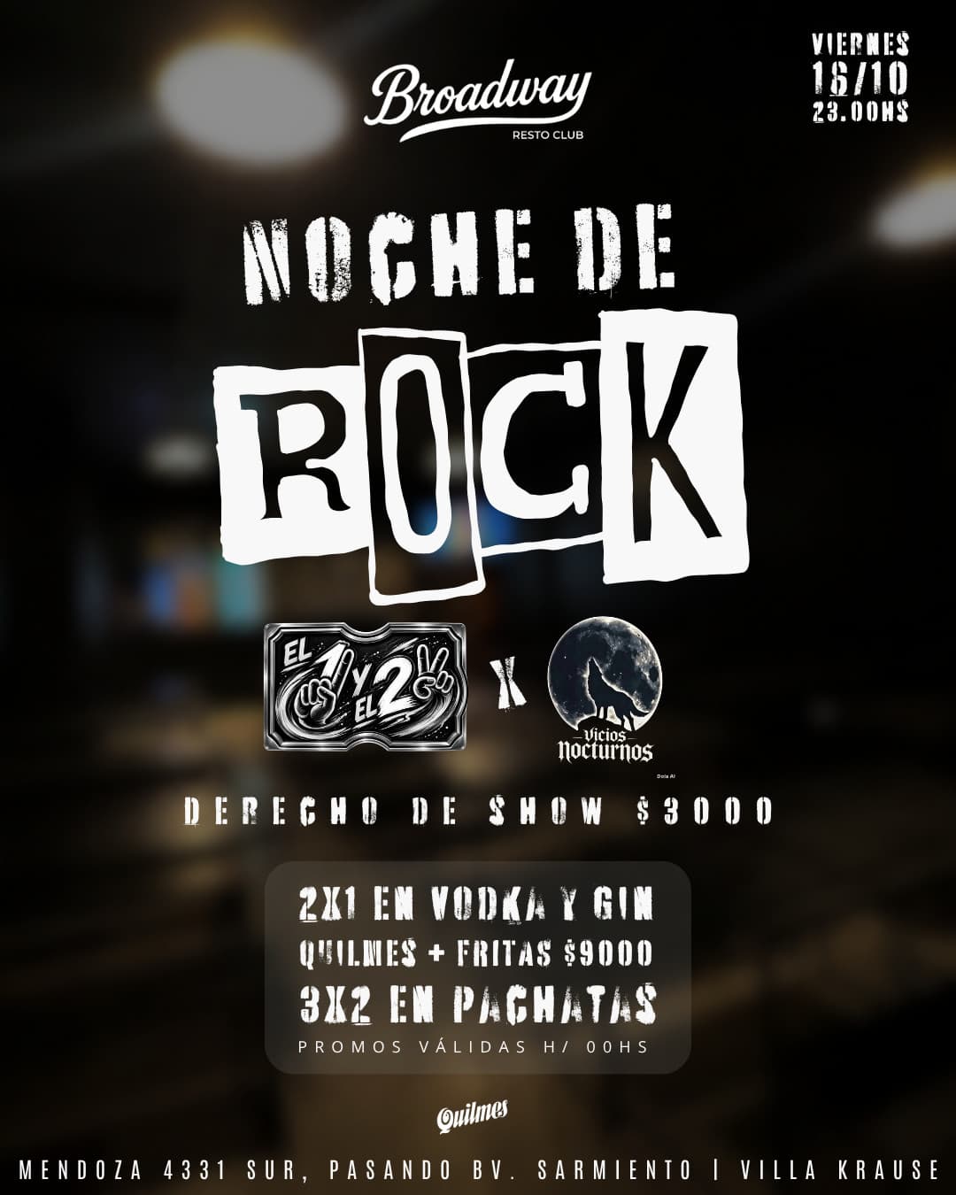 El 1 y El 2 x Vicios Nocturnos