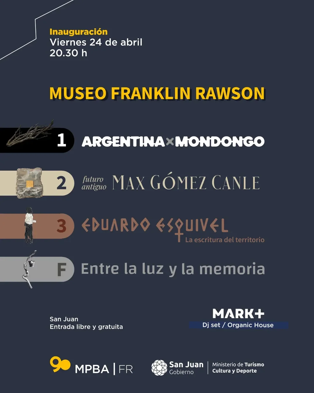 1º Bloque Expositivo 2026 — Exposiciones