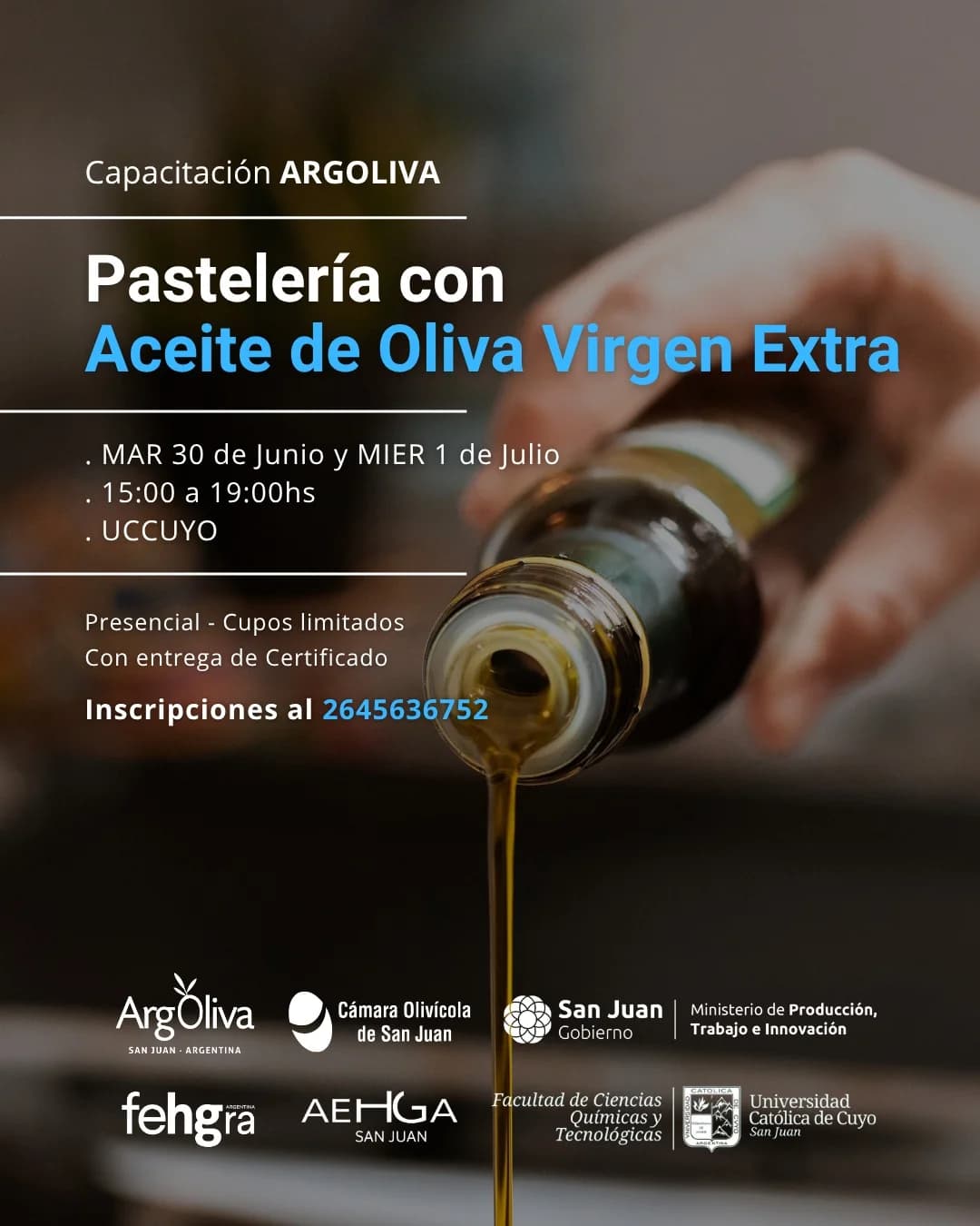 Capacitacion Argoliva - Pasteleria con Aceite de Oliva Virgen Extra