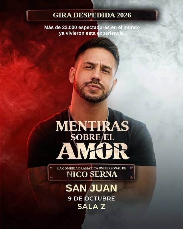 Nico Serna: "Mentiras Sobre el Amor" — Teatro