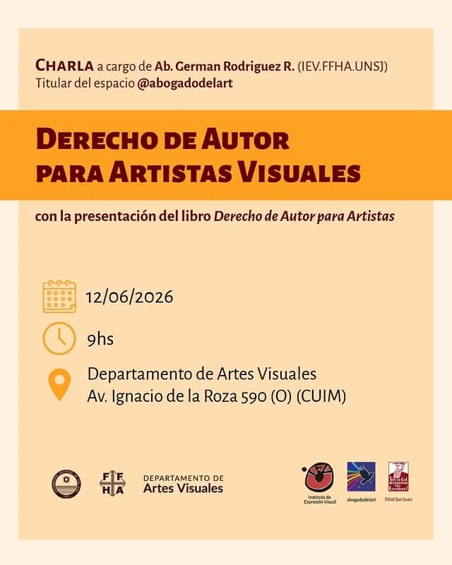Charla Derecho de Autor para Artistas Visuales