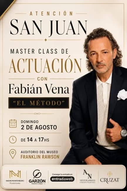 Master Class de Actuacion con Fabian Vena: "El Metodo" — Conferencias