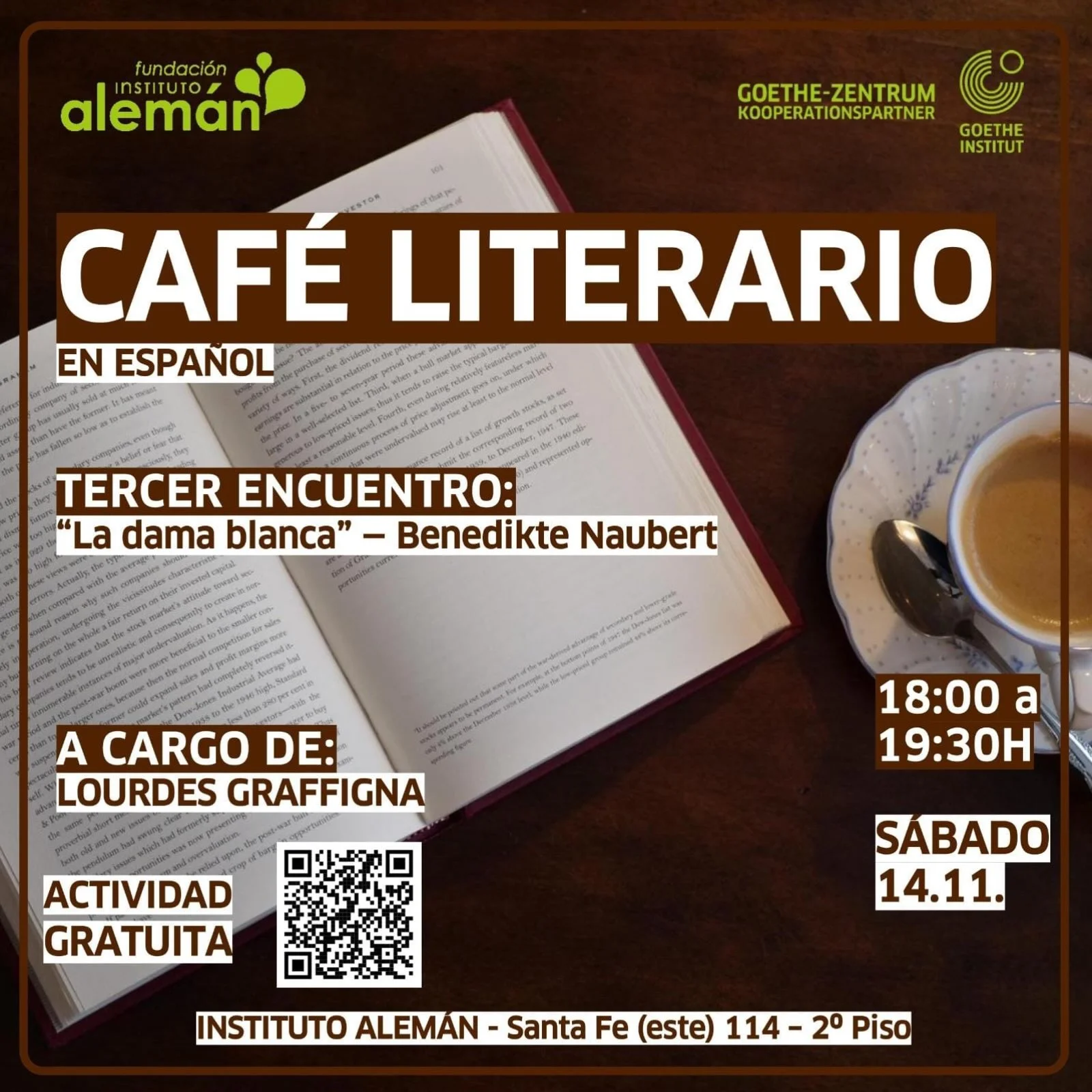 Cafe Literario: "La Dama Blanca" — Conferencias