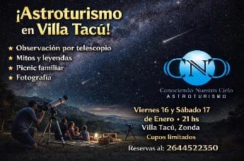 Astroturismo en Villa Tacu