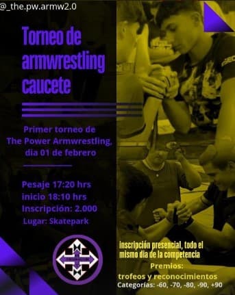 Otros en San Juan: Torneo de Armwrestling en Caucete Skate Park el dom, 1 de febrero