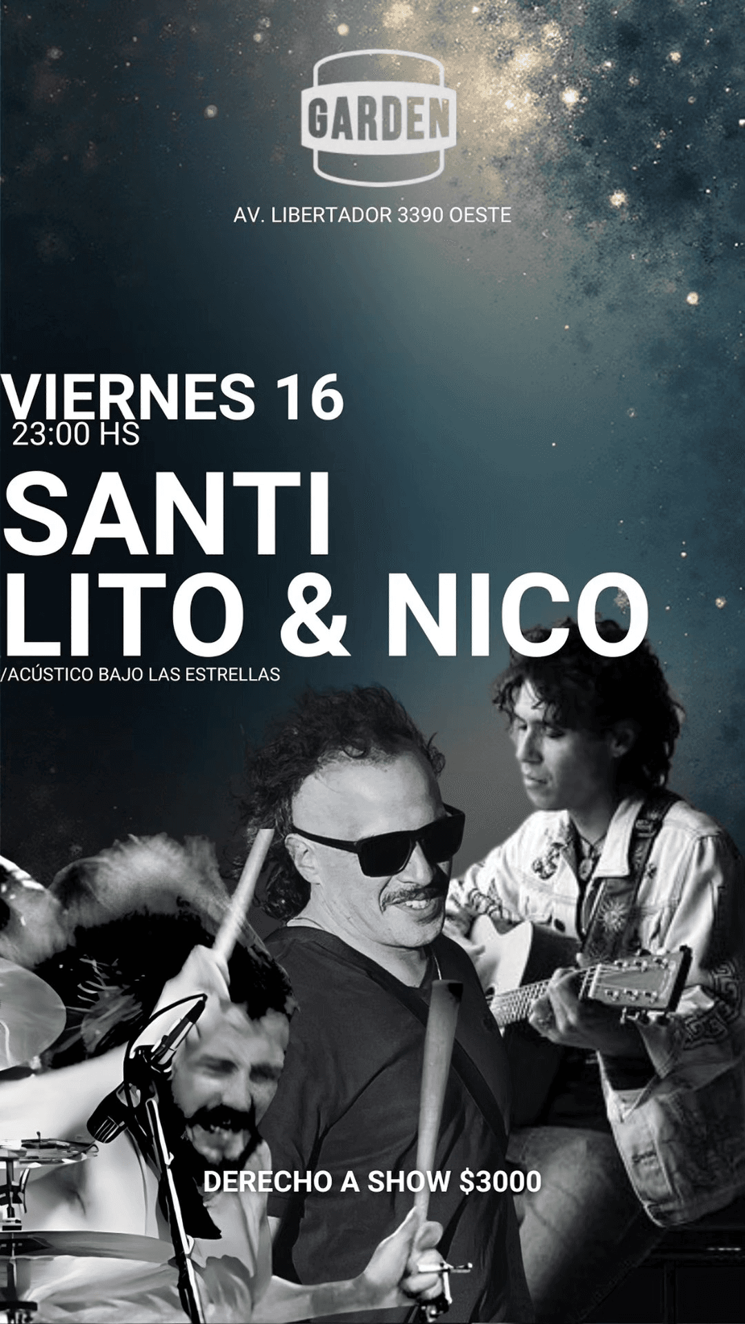Santi Davila, Lito Cantoni & Nico Moreno