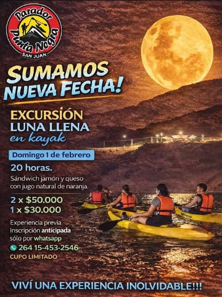 Deportes en San Juan: Excursion Luna Llena en Kayak en Parador punta negra el dom, 1 de febrero