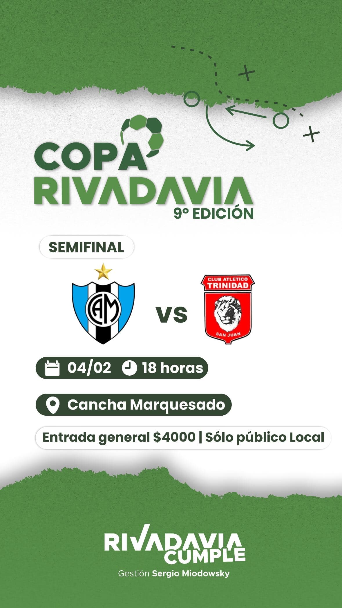 Copa Rivadavia 9º Edicion Semifinal - Marquesado vs Trinidad