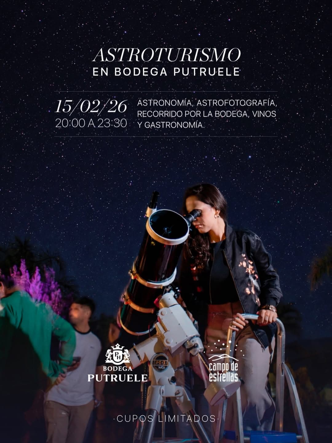 Turismo en San Juan: Astroturismo en la Bodega en Bodega Putruele | Vinos de San Juan el dom, 15 de febrero