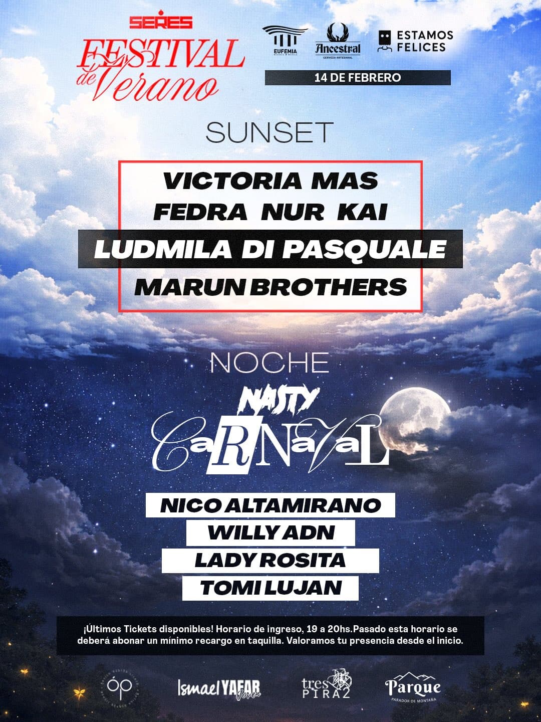 Seres Festival de Verano - Ludmila Di Pasquale - 2x1 con Yendly