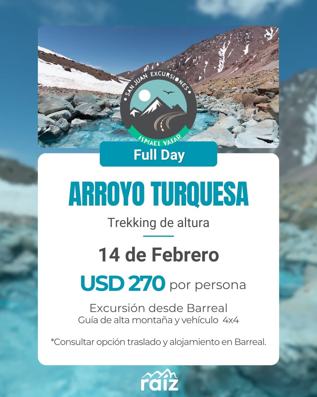 Dia de los Enamorados - Arroyo Turquesa & Laguna Blanca