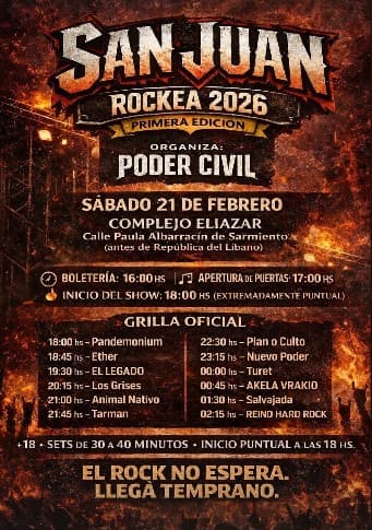 San Juan Rockea 2026 1º Edicion