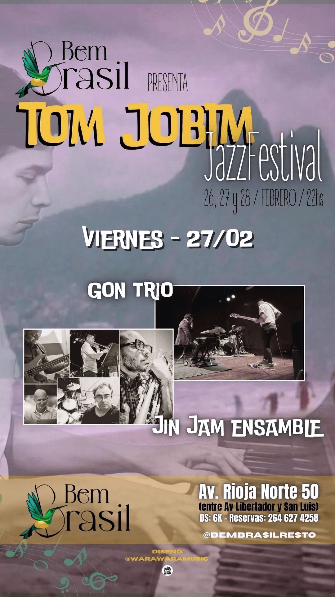 Tom Jobim Jazz Festival - Gon Trio | Jin Jam Ensamble