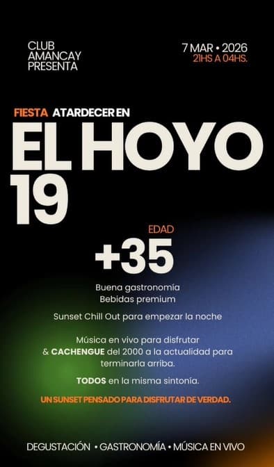Fiesta Atardecer en el Hoyo 19